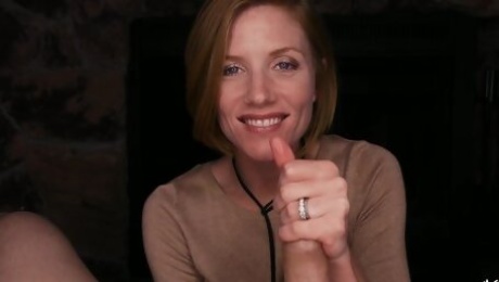 Redhead swallows a lot after stunning POV doggy sex