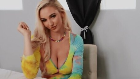 Hardcore pussy pounding ends with cum on tits for Kendra Sunderland
