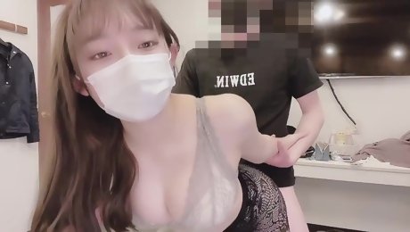 Masked Japanese girl turned 18 and now shes ready to have sex on