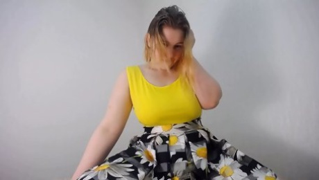 virgin girl cums hard after dancing in beautiful dress