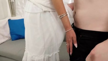Busty MILF Lexi Stone gives a young guy the fuck of his life