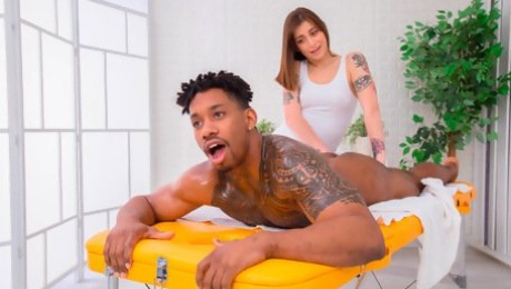 Video  Sexy hottie brunette Silvia Soprano is enjoying interracial anal fuck so much