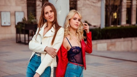 Video  Cute models Lika Star and Stella Flex enjoy anal sex so much