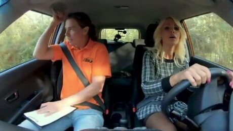 Rich blonde with huge tits Tiffany Rousso fucked by a fake driver