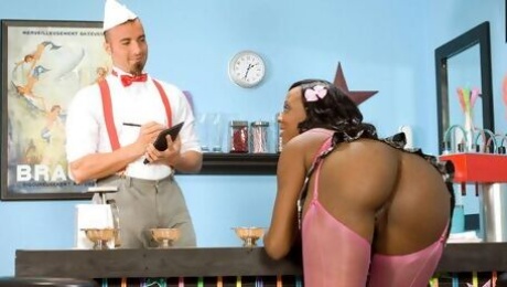 Straight hair movie with fairytale Kiki Carter from Ebony Thots