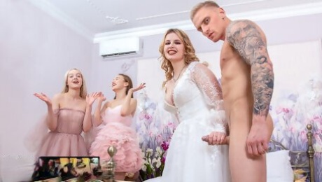 BRIDE4K. Foursome Goes Wrong so Wedding Called Off